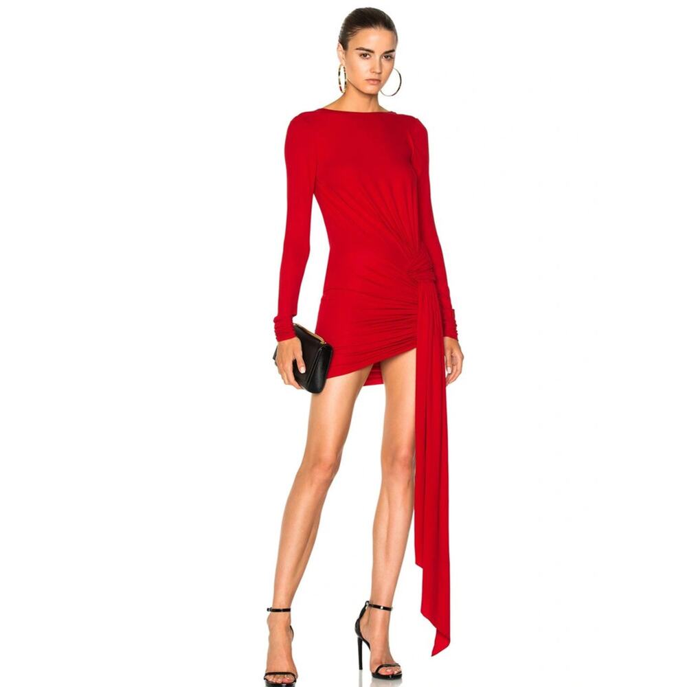 ALEXANDRE VAUTHIER Crew Neck Midi Length Dress NWT Size 34 (US size 2)